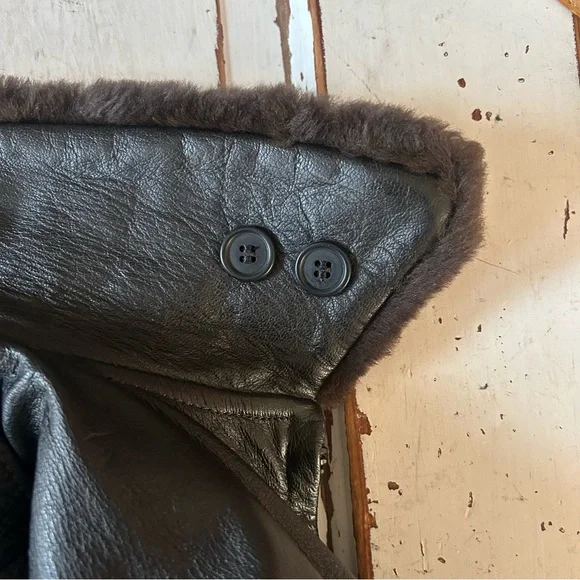 Vintage LL Bean G-1 Goatskin Leather Bomber Flight Jacket 42 Wool Quilt Lined - Picture 14 of 16